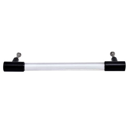 Clear Black Medium Cylinder Glass Door Handles